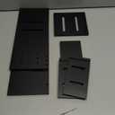 Bamboo Stove Shelf, Spice Shelf for Kitchen Stove, 31in Over the Stove Shelf, Stove Top Shelf for Back of Stove with EVA Kitchen Liner, Utensil Holder & 6 Hooks, for Over Stove(Black)