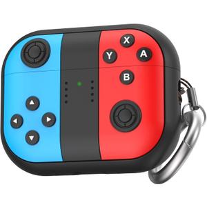 for AirPods Pro 3 Case - 2025 Silicone Cover Gamepad Design Case for Apple AirPods Pro 3rd Generation, Cute Air pod Pro 3 Cover for Men/Women (Blue&Red)