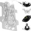 Upgraded DVE45R6100W/A3 DVE45R6100P/A3 DVE45R6100C/A3 Dryer Heating Element Kit Compatible With Sam-sung DVE45T3200W/A3 DVE45T3400W/A3 DVE45T3400P/A3 DVE45T6000W/A3 DVE45T3400V/A3 by TOMOON