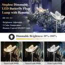 Wedding Butterfly Dimmable Floor Lamp: LED Butterflies Light with Remote Control - White & Warm Lights Butterfly Prop for Birthday Party Decoration - Baby Shower Bridal Shower Home Decor (11.8 in, 2)