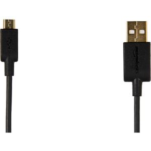 USB A to Micro USB 2.0 Cable 480Mbps Transfer Speed with Gold Plated Connectors 0.9m Black