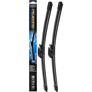 2 x OEM Quality Wiper Blades for 2003-2009 Mercedes-Benz C CLK Class CLK320 CLK500 CLK55 C230 C240 C280 C350, OE Genuine Style (22" + 22" Front Wiper Blades)