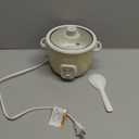 AROMA Mini Rice Cooker, 2-Cup (Uncooked) / 4-Cup (Cooked), Grain Cooker, Soup Maker, Oatmeal Cooker, Auto Keep Warm, 1 Qt, Milk Tea color