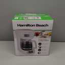 Hamilton Beach 12 Cup Programmable Drip Coffee Maker Machine, Regular & Bold Brew Options, Auto Pause and Pour, Glass Carafe, White (46294J)
