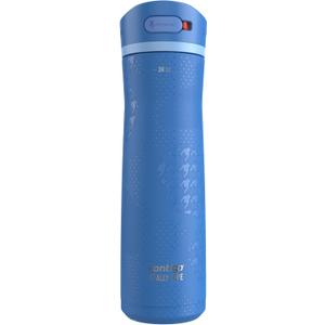 Contigo x Ally Love Ashland Chill 2.0, Stainless Steel, Spill Proof Water Bottle with AutoPop Easy Lean Lid, BPA Free, 24oz, Stellar Jay (24oz (Pack of 1))