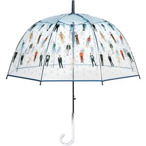 Maad Raining Men Clear Bubble Dome Umbrella - Perfect White Elephant Gift or Birthday Gift, Modern, Acrylic Handle, Aluminum Frame, Auto-Open, Spacious Canopy, Outdoor Use, Umbrella