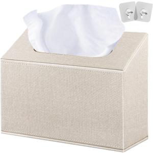 Hand Towels Box Cover Holder,PU Leather Hand Towel Case Compatible with Kleenex Disposable Paper Hand Towels