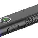 ULTRAFIRE Flat EDC Flashlight with White Light, UV and Red Beam, 1200 Lumens Rechargeable Triple Light Flashlight, Magnetic Compact Pocket EDC Light for Outdoors, Work, Emergency S3 (Matte Black)