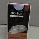 Newbealer Travel Iron with Global Voltage, 100-240V Mini Dry Iron for Clothes (No Steam), Max 300W, 60s Heat Up, 302 Non-Stick Ceramic Soleplate, 0.8lbs Ultra-Lightweight (Green)