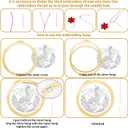 BEUNITONE 6 Sets Embroidery Kits for Beginners with Dragon and Flowers Patterns, DIY Craft Kits for Adults Include Embroidery Hoops and Instructions, Needlepoint Kits for Craft Lover and Home Decor