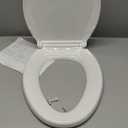 KOHLER 4636-RL-0 Cachet ReadyLatch Elongated Toilet Seat, Quiet-Close Lid, Contoured Seat, Grip-Tight Bumpers and Installation Hardware, White, 18.04"L x 14.18"W