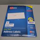 Avery Easy Peel Printable Address Labels with Sure Feed, 1" x 2-5/8" Customizable Stickers, White, 750 Blank Mailing Labels, Great for Mailing, Shipping, and More (8160)
