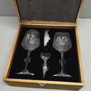 AW BRIDAL Mr and Mrs Wine Glasses Wedding Gifts for Couples 2026, Engagement Gift for Newly Engaged Couple, Bridal Shower and Bachelorette Gifts for Bride, Wine Opener Stopper and Wooden Keepsake Box