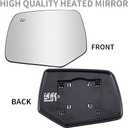 Driver Side Mirror Replacement for 2008-2012 Ford Escape, 2008-2011 Mazda Tribute, 2008-2011 Mercury Mariner - Mirror Glass, Left Side Rear View Mirror with Power Heated (8L8Z17K707G)