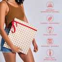 Bodysurf Wet Bags for Baby, Toddlers, Kids  2 Pack Large Reusable Wetbag for Swimsuits, Diapers, Daycare, Gym, Laundry  Waterproof Diaper Bag Accessory & Baby Travel Essentials (Checkered, Tan)