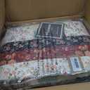 Genuine Patchwork Quilt King Size100% Cotton Soft Bedspread Reversible Vintage Plaid Red Floral Coverlet Bedding Sets 3 Piece