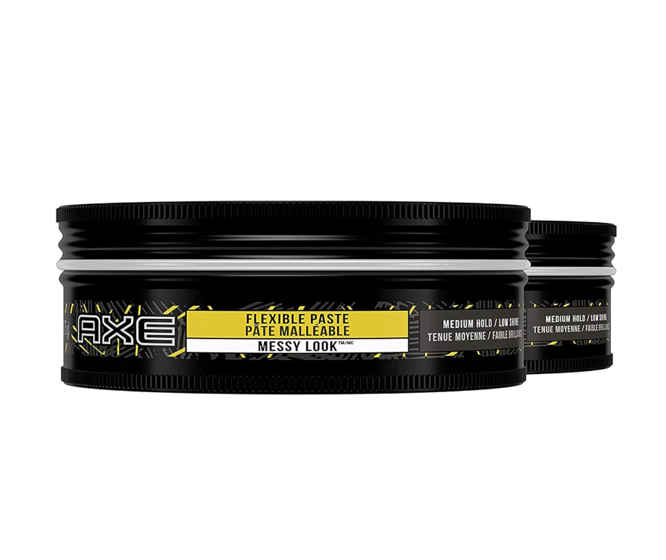 AXE Styling Flexible Hair Paste Urban Messy Look 2 Count for An Instant Texture Boost Hair Styling Made Easy 2.64 oz