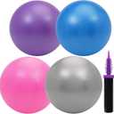 4 Pack Small Exercise Ball, 9 Inch Mini Pilates Ball, Mini Yoga Ball for Pilates, Yoga, Core Training, Stretching, Physical Therapy, Ab Workouts,Stability, Improves Balance