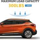 Roof Rack Cross Bars Compatible with Nissan Kicks 2017-2024, Adjustable Aluminum Heavy Duty 300 LBS Anti-Theft Lock Cargo Carrier Rooftop Crossbar Accessories for Bike, Basket, Snowboard,Luggage,Kayak