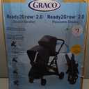Graco Ready2Grow 2.0 Double Stroller, Twin Baby Stroller Features Bench Seat and Standing Platform Options, Compact Fold Perfect for Baby Travel, Rafa