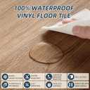 Peel and Stick Floor Tile 54 Sq.Ft (36-Pack) - Self-Adhesive Vinyl Plank Flooring, 6" x 36" Wood Look, Waterproof Easy DIY Tiles for Living Room Bedroom Kitchen (Hamiton Brown)
