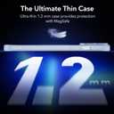 3 x ESR for iPhone 14 Pro Case, Compatible with MagSafe, Military-Grade Protection, Resists Yellowing and Scratches, Magnetic Phone Case for iPhone 14 Pro, Zero Series, Frosted Blue