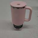 Hydro Flask Travel Tumbler with Handle, Lid and Straw - Insulated Stainless Steel in 32 Oz Tonal Trillium Pink