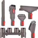 Brush Mount Holder Organizer Attachment Kit for Dyson Gen 5 V15 V12 V11 V10 V7 V8 Absolute Detect Torque Drive Cyclone Cordless Handheld Vacuum Cleaner