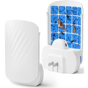 WowCatch Plug-in UV Light Flying Insect Trap for Indoors
Fly Trap for Fruit Flies, Gnats, House Flies, Indoor Bug Catcher for Home, Mess-Free & Quiet, 1 Device 2 Refills ( N386D )