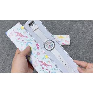 Kids Teens Watch Analog Girls Boys,50M Waterproof Stylish Watch for Children,Students with Soft Silicone Strap for Kids Teens Over 8 Years Old (White Round Small)