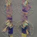 Christmas Wreaths for Front Door with Lights, 300 LED Laser Chromatic Christmas Door Decorations, Waterproof, Energy-Saving & Easy Install, Indoor/Outdoor Lighted Xmas Wreath for Holiday Decor (White)