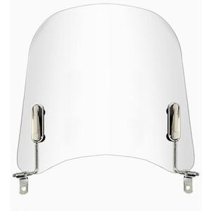 Mokuo Univeral Motorcycle Windscreen 17.2" x 16.5" Large Size Wind Splitter Wind Deflector Windshields Fit for Honda PCX150 Yamaha Zuma Scooter Chinese Mopeds