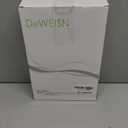 deweisn Floor Mount Tri-Fold Lighted Vanity Mirror with 21 LED Lights, Touch Screen and 3X/2X/1X Magnification, Two Power Supply Modes Make Up Mirror,Travel Mirror (White)