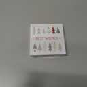 FLYAB Friends Christmas Ornaments Friend Gifts for Women - Heart Glass Friendship Ornament with Ready Gift-Box for Christmas Tree Decorations Keepsake Gifts for Best Friend Besties Family (A01)