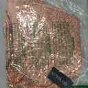 IN'VOLAND Women's Sequin Tops Plus Size Glitter Tank Top Sleeveless Sparkle Shimmer Shirt Tops Camisole Vest Rose Gold, Size 22Plus