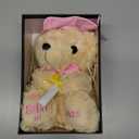 Numyawl Pink Graduation Bear 2026 with Gold-Stamped Gift Box, 8 Inch Cute Graduation Stuffed Animal for Girls, Soft You DID It Teddy Bear with Pink Cap & Diploma, Class of 2026 Gift for Her