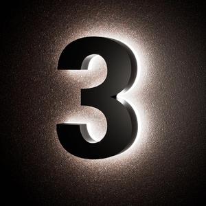5 Inch Backlit House Numbers for Outside, Stainless Steel, LED Illuminated Home Address Number, Modern Lighted Address Signs for Houses, Restaurant, Waterproof