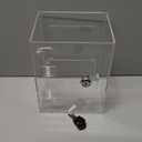 Clear Acrylic Piggy Bank with Lock and Key for Kids Adults, Openable Money Saving Box for Cash Coins Real Money (Clear)