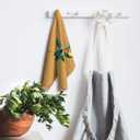 2 x Funky Y2K Orange Kitchen Towels, Trendy Preppy Disco Ball Orange Hand Towels for Kitchen Bathroom Dorm Decor, Retro Orange Fruit Dish Tea Towels Orange Hand Towels for Bathroom 16x24 Inch