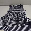 Women's Casual Summer Dresses 2025 Striped High Waisted Crewneck Sleeveless A Line Mini Tank Dress, L