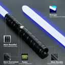 Lightsaber, Double-Bladed Lightsaber 2 Pack, Metal Hilt Dueling Saber for Adults, Rechargeable RGB Combat Light Saber with Sound Effects,Type-C 2-in-1 Connected Glow Swords for Cosplay Halloween Party