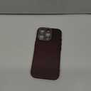 TODIBY Slim Matte PC Solid Color Phone Case for iPhone Glass Lens Protector Cover,Wine Red,for iPhone 16Pro