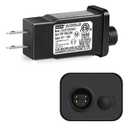 2 x 12V 12W Class 2 Power Supply, IP44 Power Adapter Driver 8 Modes Supply DC Low Voltage Transformer for Inflatable Christmas Decor LED Strip Lights, Indoor/Outdoor, IP44 Waterproof, ETL Listed