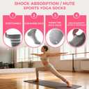 Pilates Socks - Non Slip Yoga Socks with Grippers, Sticky Barre Hospital Slipper Socks, 3-Pair Pack​