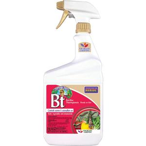 Bonide 8066 Captain Jack's Bacillus Thuringiensis BT Organic Worm & Caterpillar Control, 32 oz. Ready-to-Us - Quantity 1