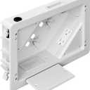 in-Wall TV Box with Flange for Home Theater Installation, 11.9" x 8.4" Cord Hider for Wall Mounted TV, with 2 Outlets, Cable Bracket, LV Cable & 1-1/2" ENT Entrance, Ideal for New or Retrofit Job