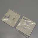 Double Toggle Light Switch Cover Plate White Classic Decorative Light Switch Plates Cover 2 Gang Wall Plate Switch Cover, 2 Pack