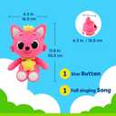 Pinkfong Singing Plush Toy - Interactive Musical Stuffed Animal, Sound Feature - Toddler, Infant (12 inches - 30 cm)