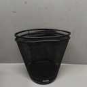 Waste Basket | Metal Wire Mesh Bin | Pack of 2 | Lightweight & Stylish | Ideal Trash Can for Home & Office Waste | 4 Gallon (Black)