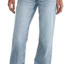 Aeropostale Women's Low Rise Baggy Jean, Medium Wash, 6S